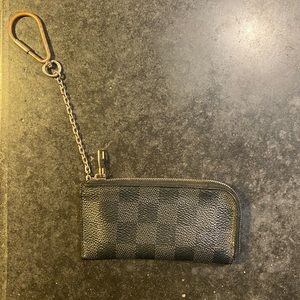 Louis Vuitton Damier Graphite Key Pouch w/ Chain